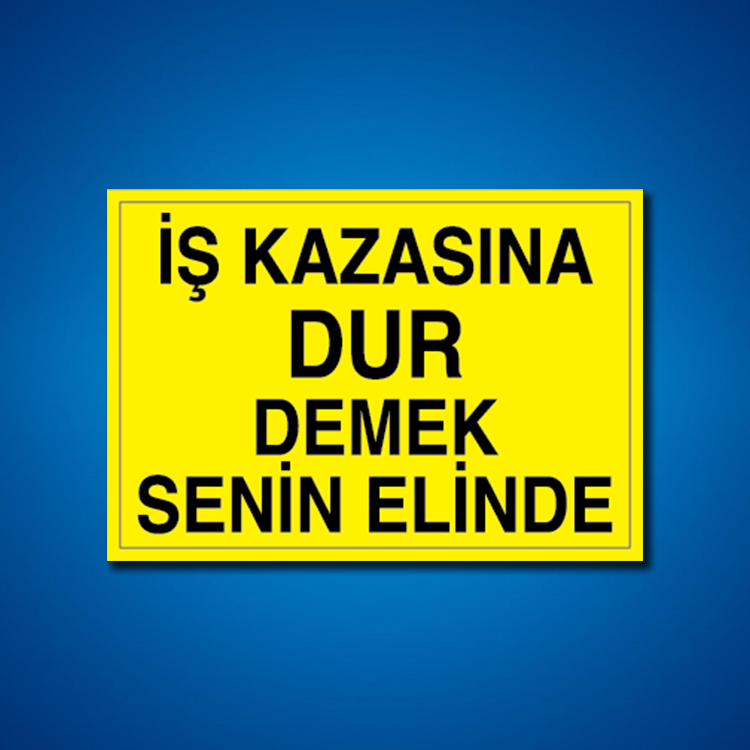 İş Kazası İş Güvenliği Etiketleri