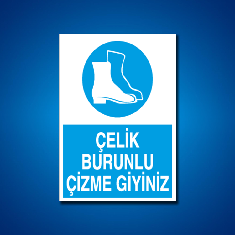 Ayak Koruma İş Güvenliği Etiketleri