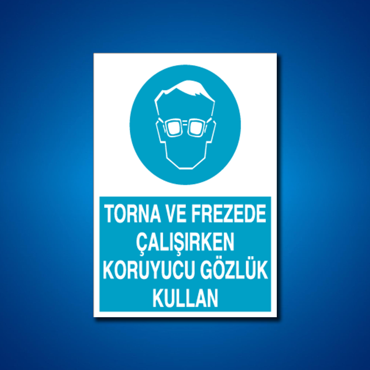 Göz Koruma İş Güvenliği Etiketleri