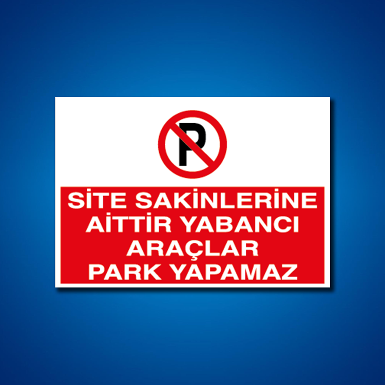 Park İş Güvenliği Etiketleri