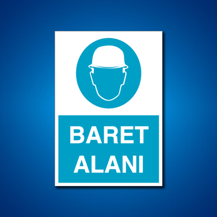 Kafa Koruma Baret İş Güvenliği Etiketleri