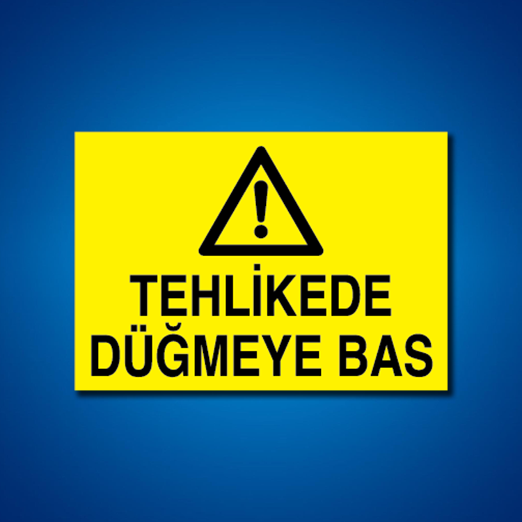 Makine İş Güvenliği Etiketleri