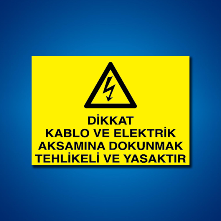 Kablo İş Güvenliği Etiketleri