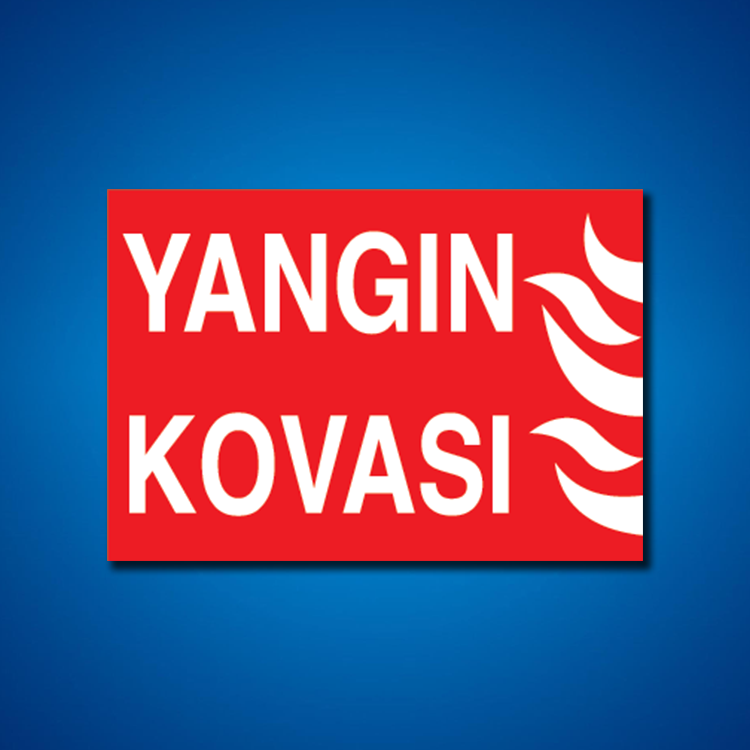 Yangınla Mücadele İş Güvenliği Etiketleri