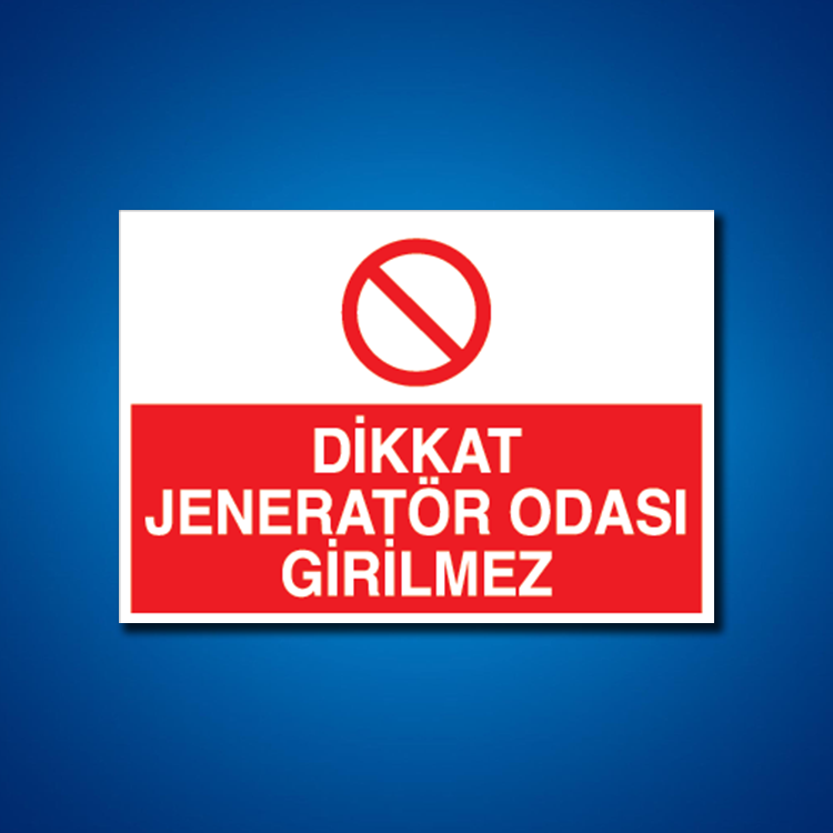 Jeneratör İş Güvenliği Etiketleri
