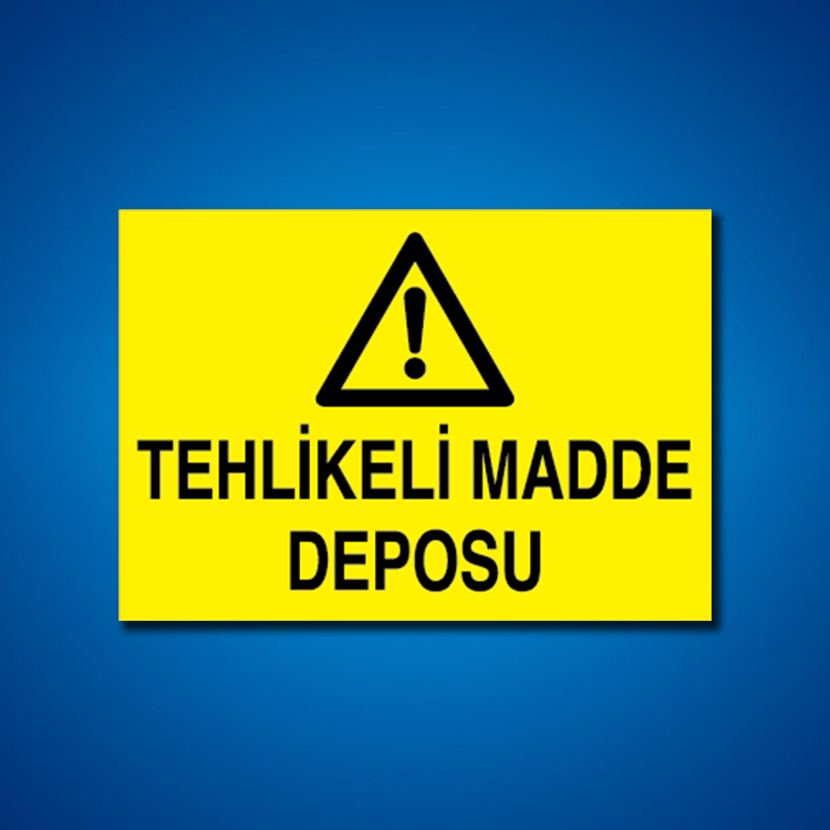Tehlileli Madde-Ortam İş Güvenliği Etiketleri