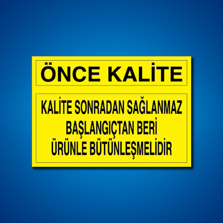 Kalite İş Güvenliği Etiketleri