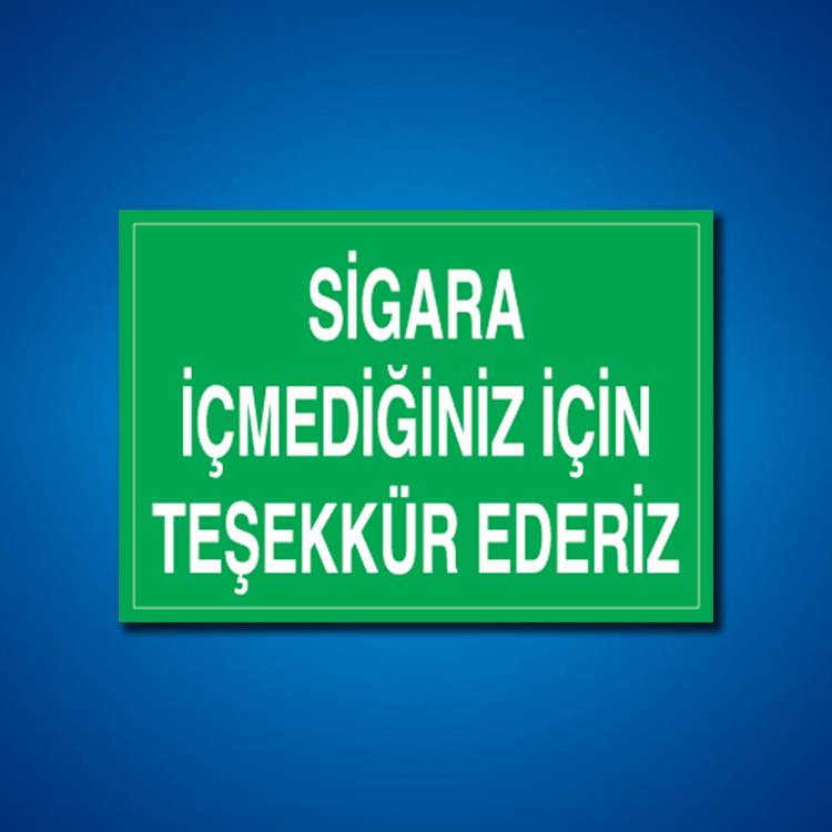Sigara İş Güvenliği Etiketleri