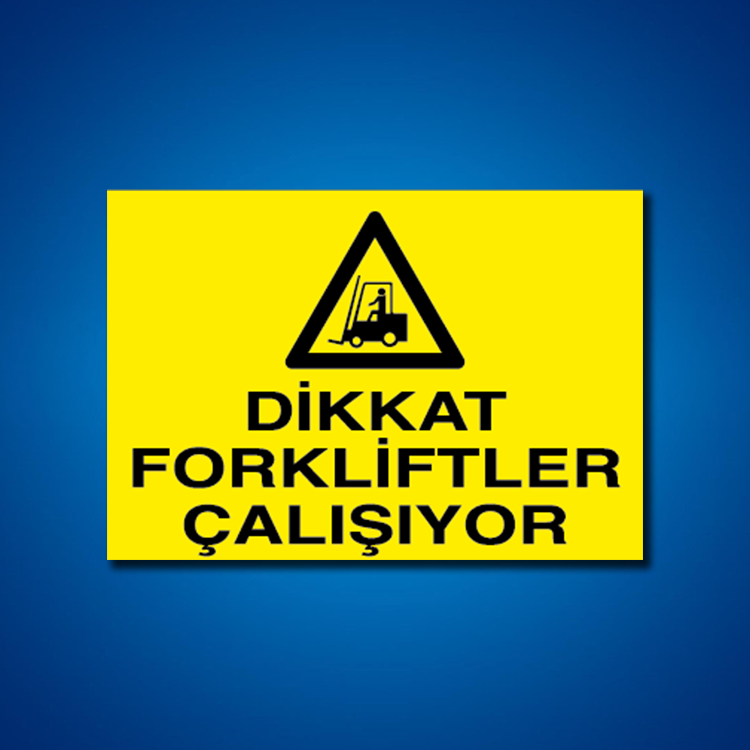 Forklift İş Güvenliği Etiketleri