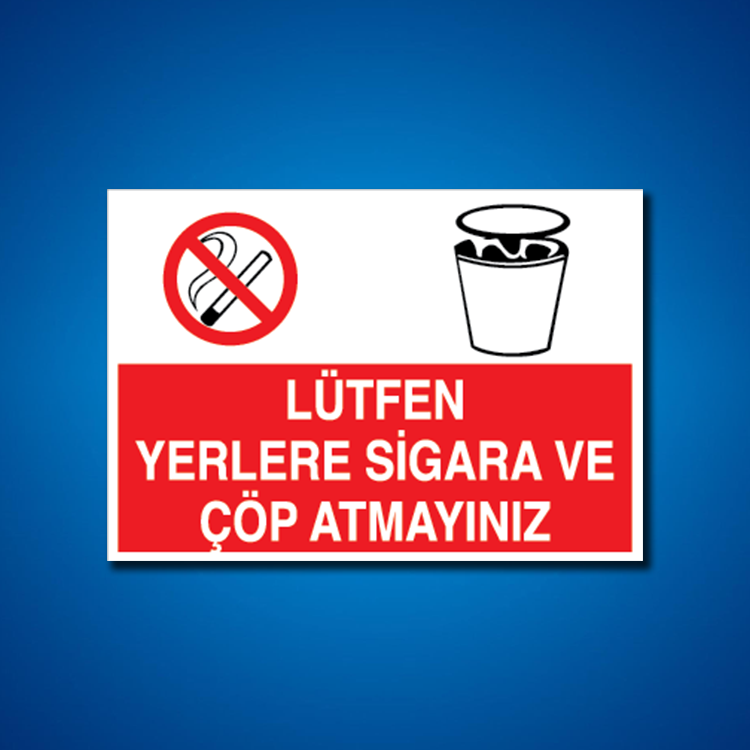 Çöp İş Güvenliği Etiketleri