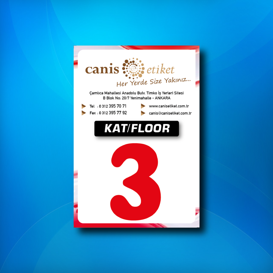 Asansör Kat Etiketi