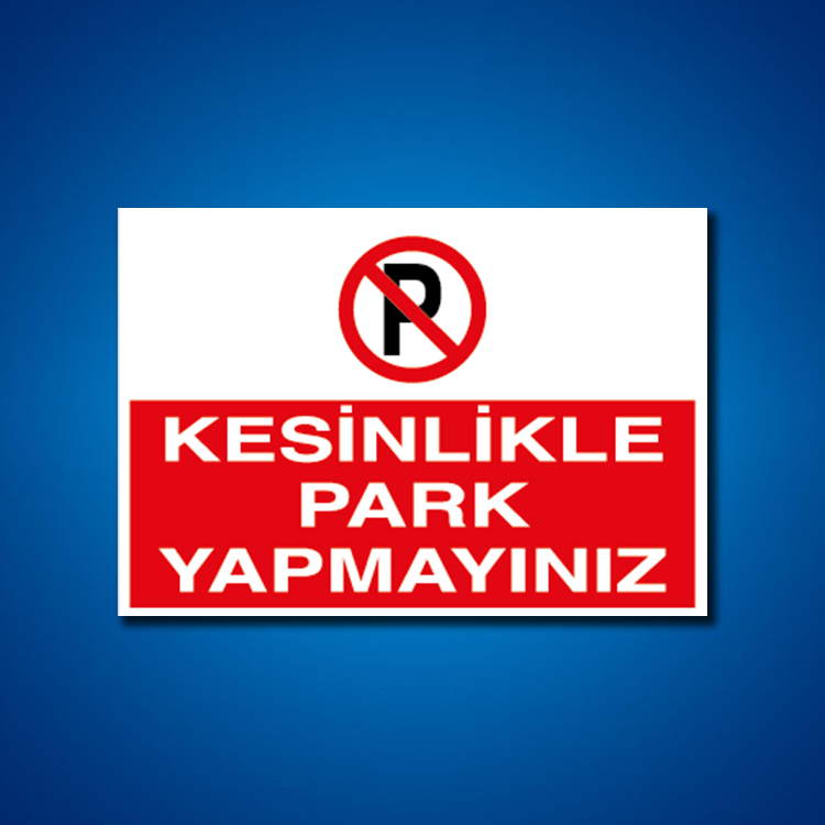 Park İş Güvenliği Etiketleri