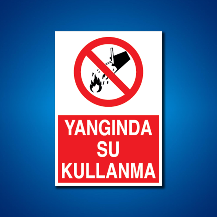 Yangınla Mücadele İş Güvenliği Etiketleri