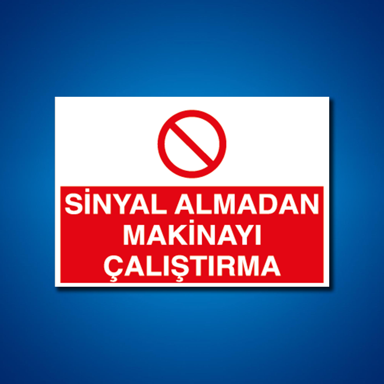 Makine İş Güvenliği Etiketleri