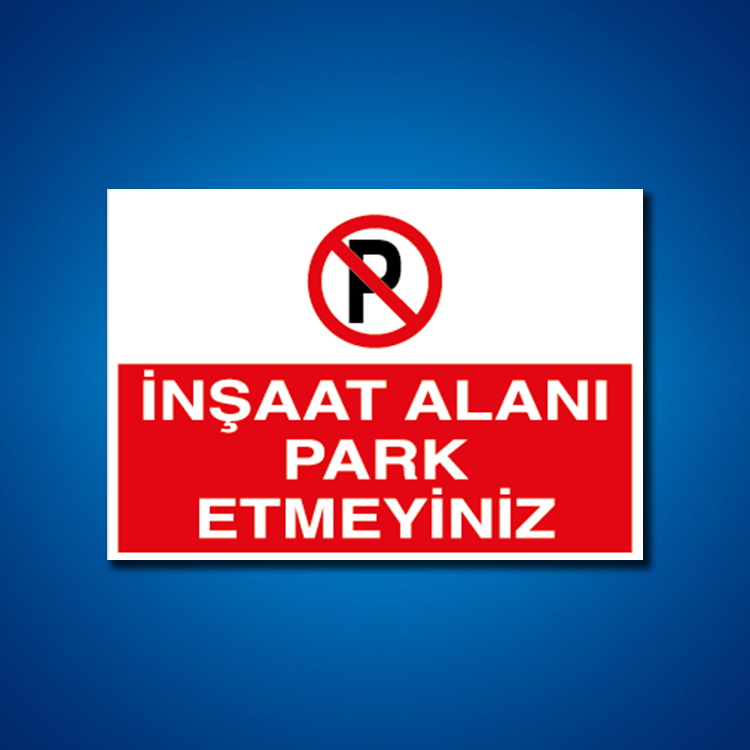 Park İş Güvenliği Etiketleri