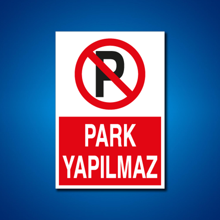 Park İş Güvenliği Etiketleri