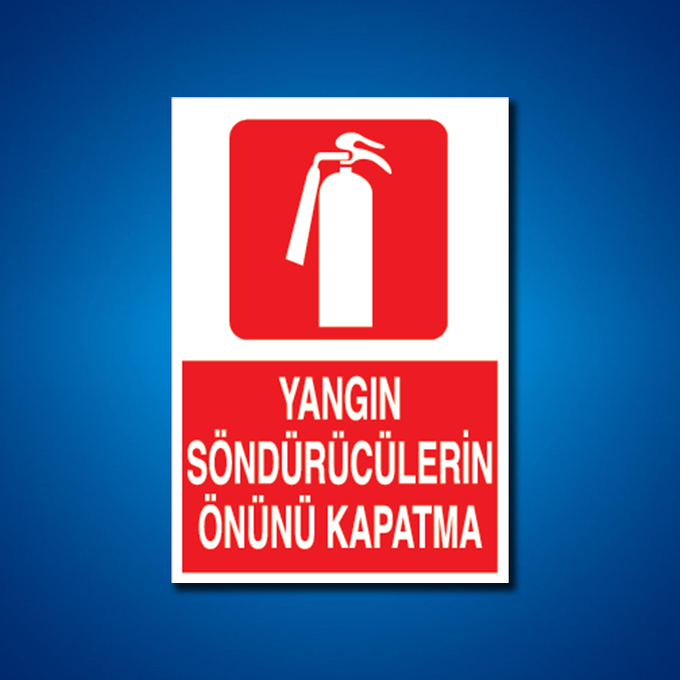 Yangınla Mücadele İş Güvenliği Etiketleri