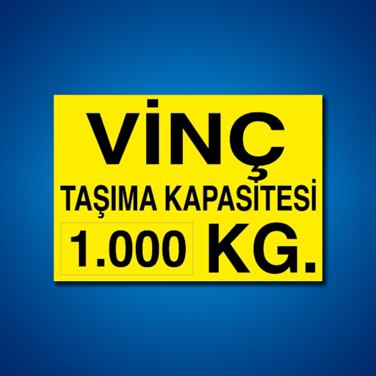 Vinç İş Güvenliği Etiketleri