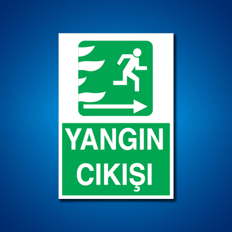 Yangın Çıkışı Etiketleri