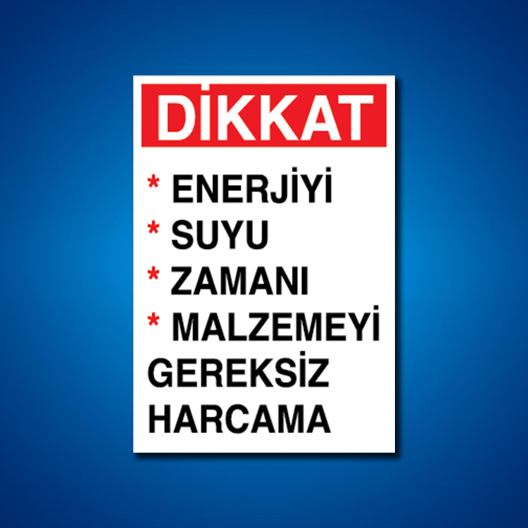 Tasarruf İş Güvenliği Etiketleri
