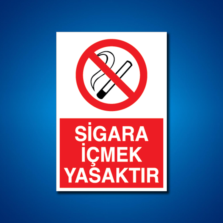 Sigara İş Güvenliği Etiketleri
