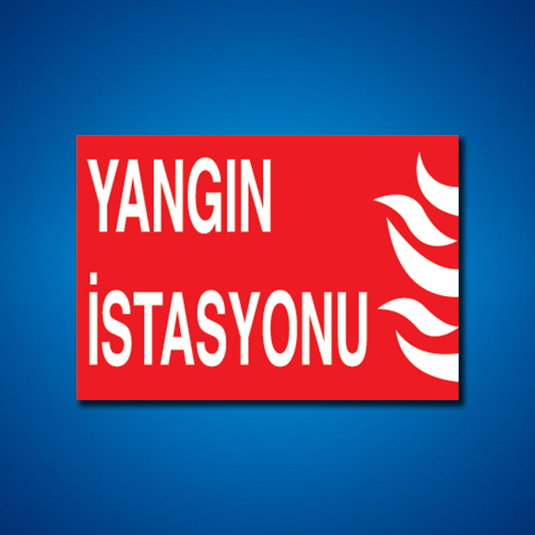 Yangınla Mücadele İş Güvenliği Etiketleri