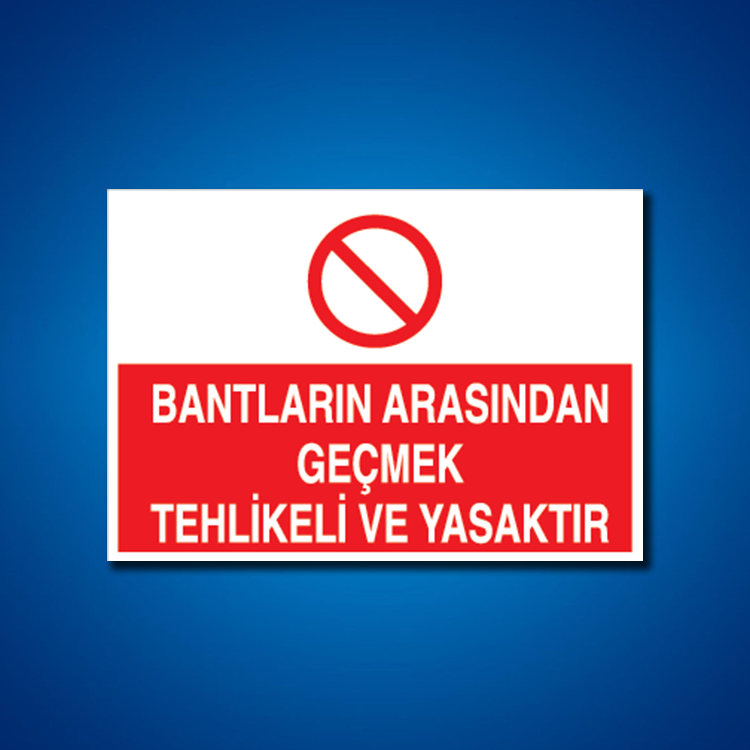 Konveyör-Bant-Konkasör İş Güvenliği Etiketleri