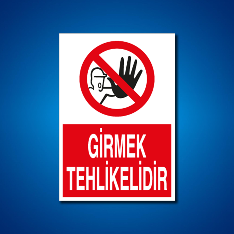 Göz Koruma İş Güvenliği Etiketleri