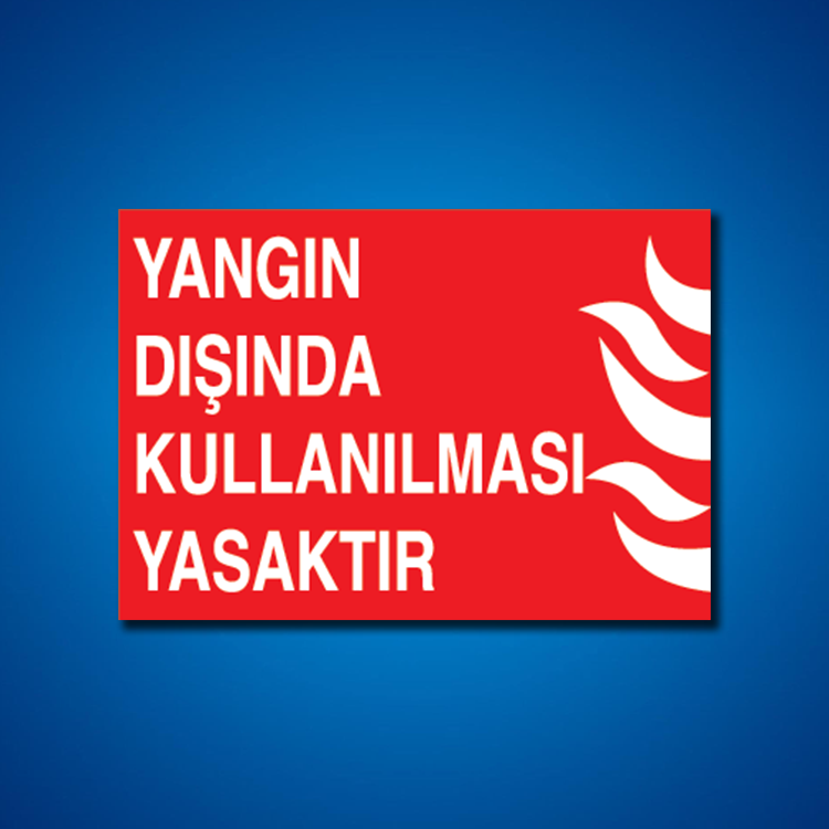 Yangınla Mücadele İş Güvenliği Etiketleri