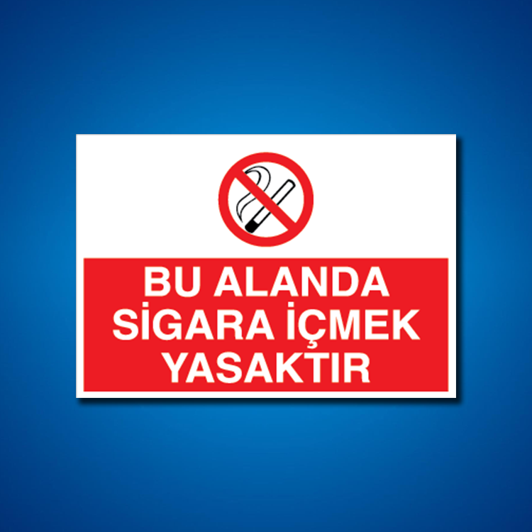 Sigara İş Güvenliği Etiketleri