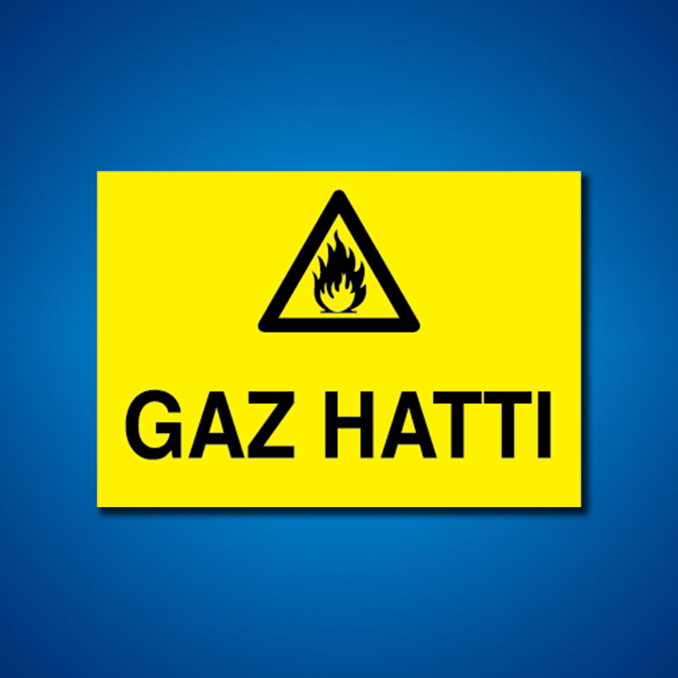 Doğal Gaz İş Güvenliği Etiketleri