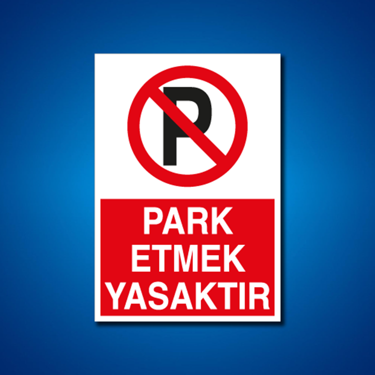 Park İş Güvenliği Etiketleri