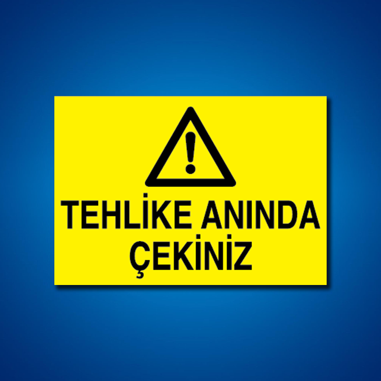 Makine İş Güvenliği Etiketleri