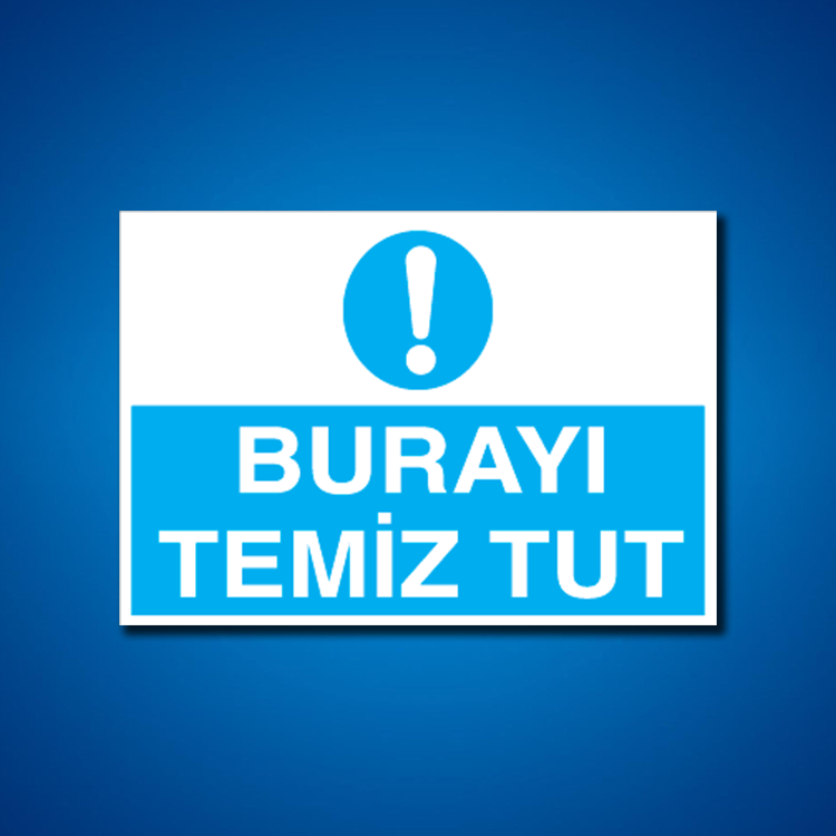 Temizlik-Düzen İş Güvenliği Etiketleri