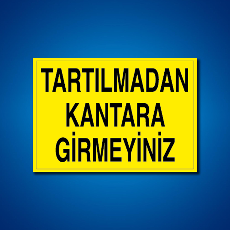 Şoför Araç Kantar Yaya İş Güvenliği Etiketleri