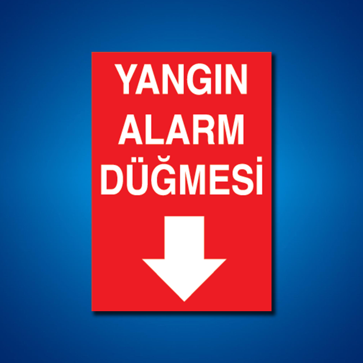 Yangınla Mücadele İş Güvenliği Etiketleri