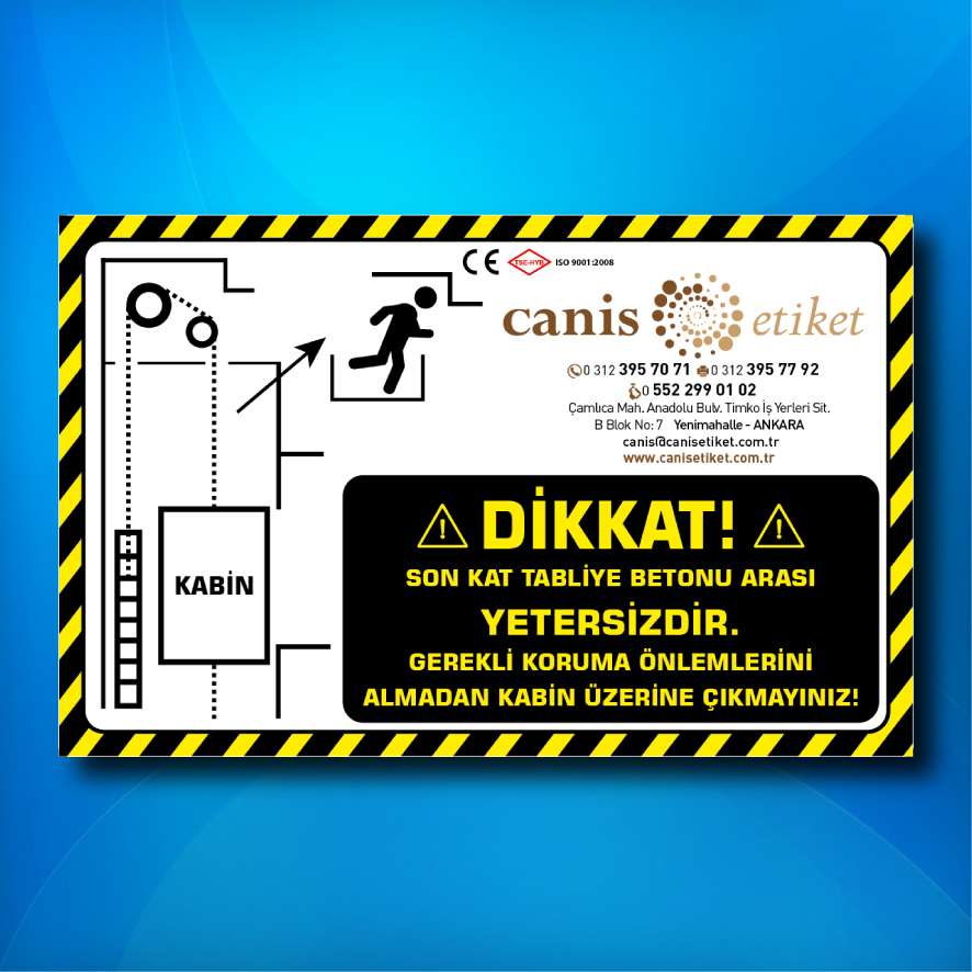 Asansör Risk Analizi Etiketi