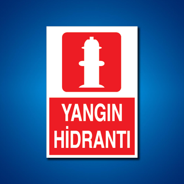 Yangınla Mücadele İş Güvenliği Etiketleri