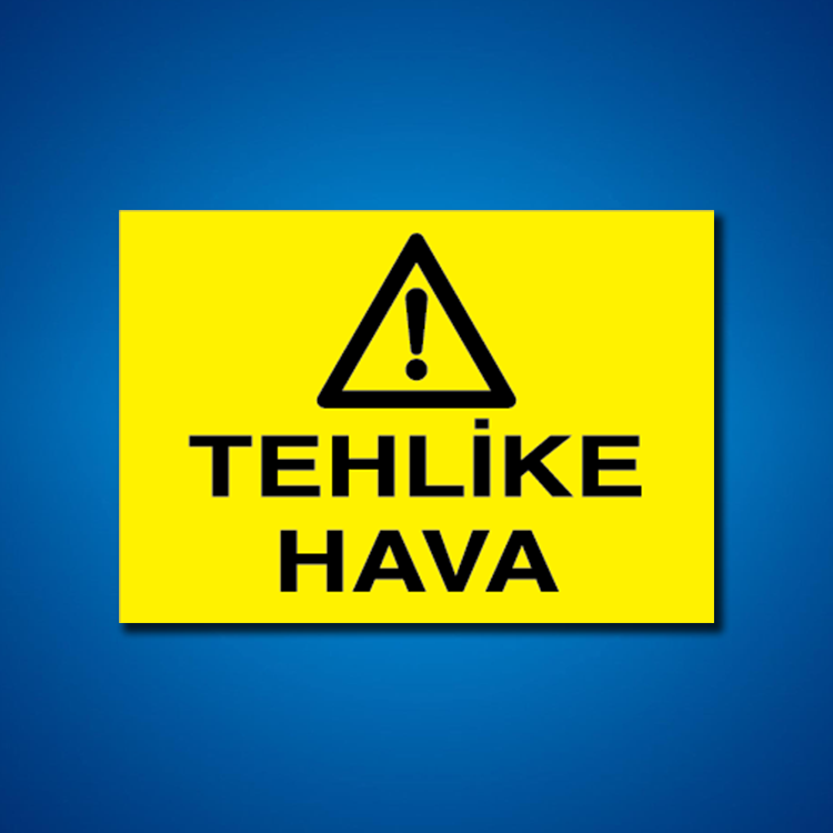 Hava-Su-Isı İş Güvenliği Etiketleri