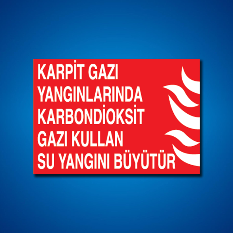 Yangınla Mücadele İş Güvenliği Etiketleri