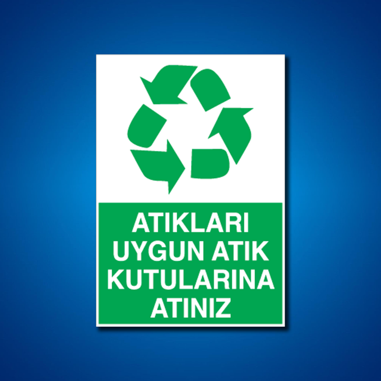 Geri Dönüşüm İş Güvenliği Etiketleri