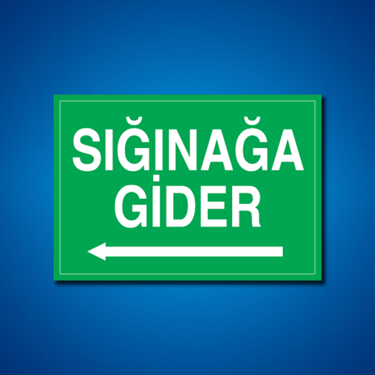 Sığınak İş Güvenliği Etiketleri