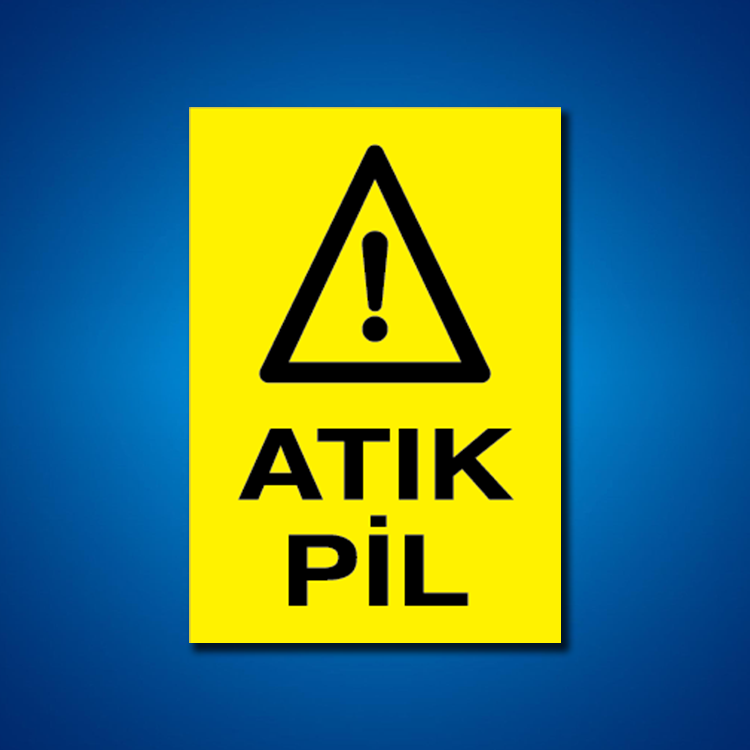 Pil Akü İş Güvenliği Etiketleri