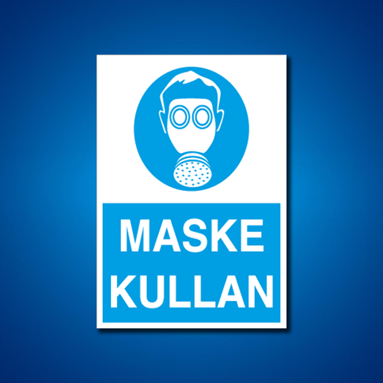 Toz Gaz Maskesi İş Güvenliği Etiketleri