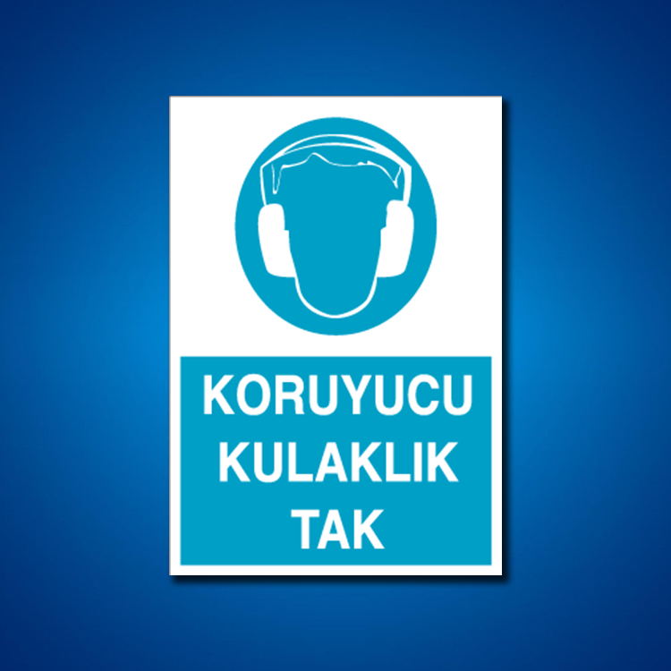 Kulak Koruma İş Güvenliği Etiketleri