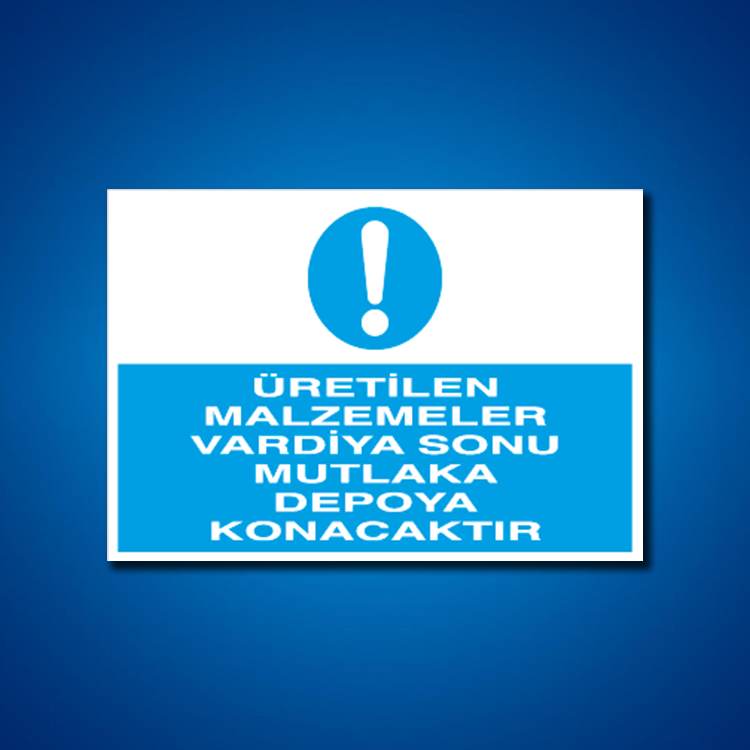 İstif-Raf-Depo İş Güvenliği Etiketleri