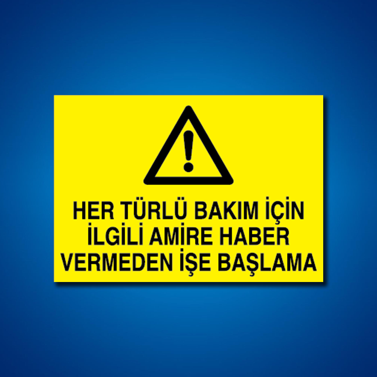 Bakım Arıza Ayar Ve Yağlama Etiketleri