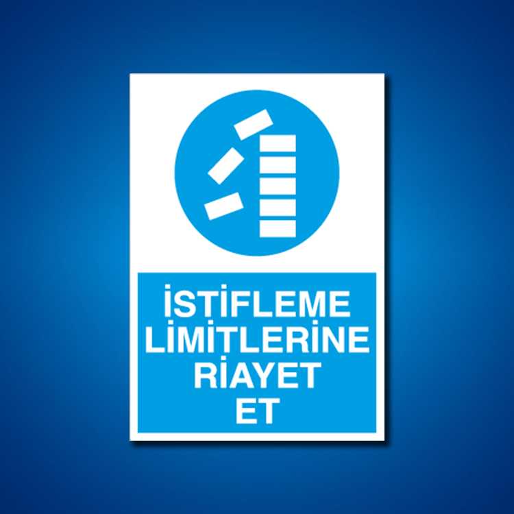 İstif-Raf-Depo İş Güvenliği Etiketleri