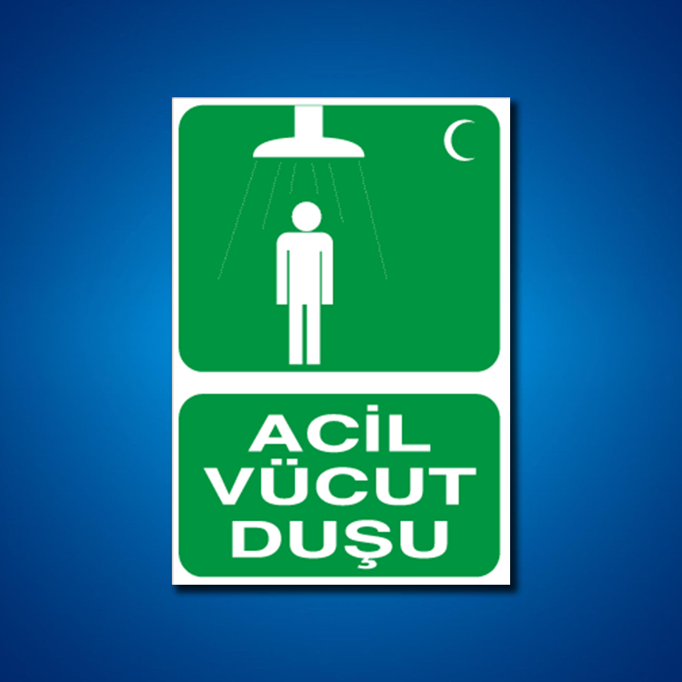 Duş İş Güvenliği Etiketleri