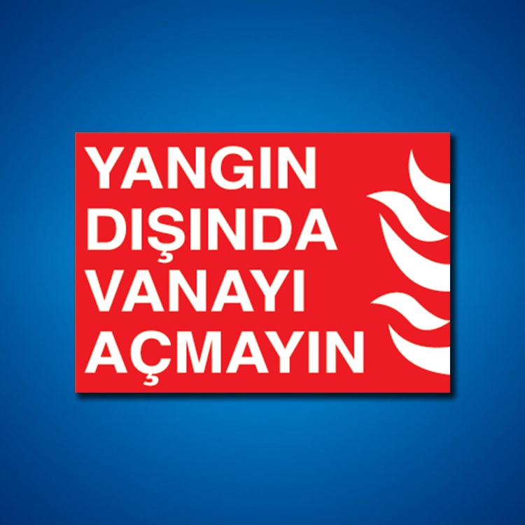 Yangınla Mücadele İş Güvenliği Etiketleri